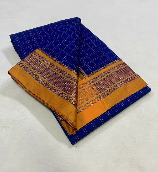 Cotton fancy box sarees uploaded by business on 4/26/2024