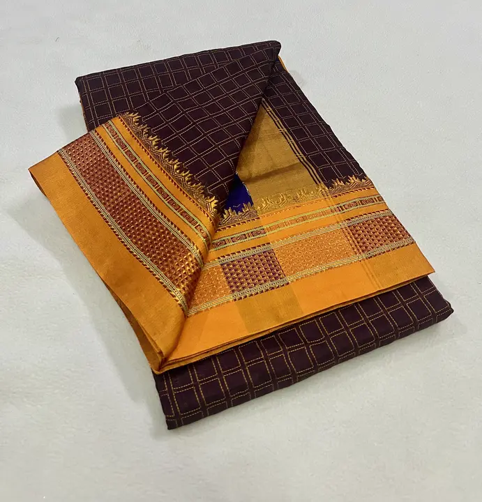 Cotton fancy box sarees uploaded by Aadhya Sarees on 4/26/2024