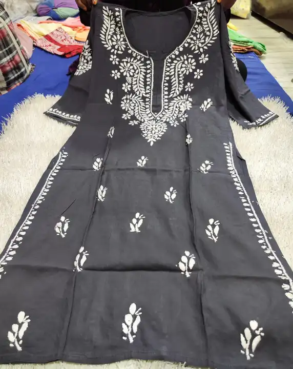 Ghasspatti heavy booti work rayon kurti  uploaded by AK Chikankari Center on 4/26/2024