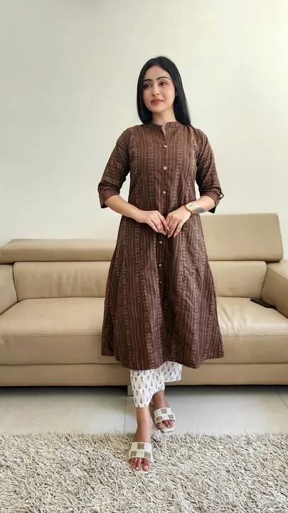 Cotton kurti with pant uploaded by Guru kripa textiles on 4/27/2024