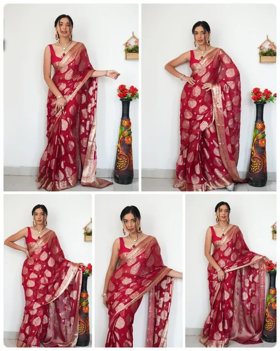 One minute ready to wear saree  uploaded by business on 4/27/2024