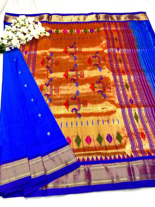 Pure silk handloom paithani  uploaded by business on 4/27/2024