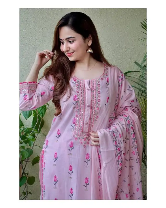 Post image *New Design*

*Reyon Printed Afghani Suit Set*
 
For a festive gathering , you'll can opt for our Baby Pink Floral Afghani Suit Set which is decorated with finest embroidery and printed motifs . It is paired with matching afghani pants and dupatta (2.1)

 *Sizes:- M-38, L-40, XL-42, 


*Price :- 775 Free shipping*

*Ready to Dispatch Keep posting*
