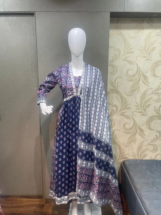 Cotton kurti with dupatta  uploaded by business on 4/28/2024