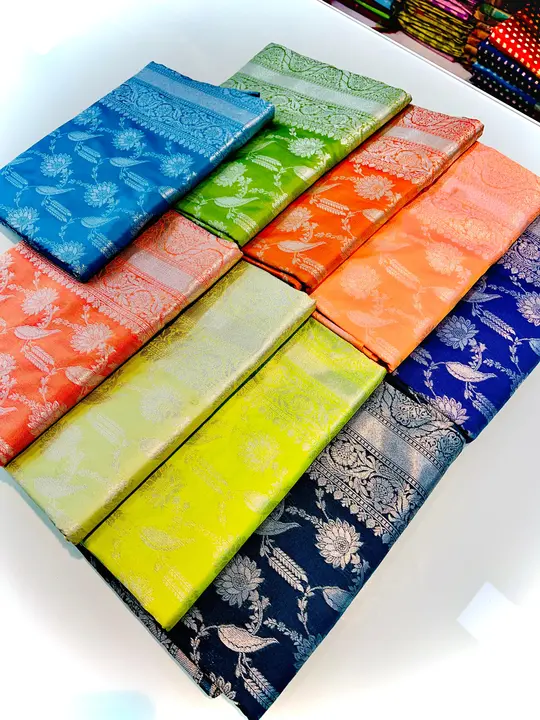 Pure silk handloom saree with Pure Jari saree🔥 uploaded by business on 4/28/2024
