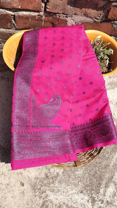 Banarasi daeyble semi jorjet silk saree  uploaded by Zainab fashion on 4/28/2024
