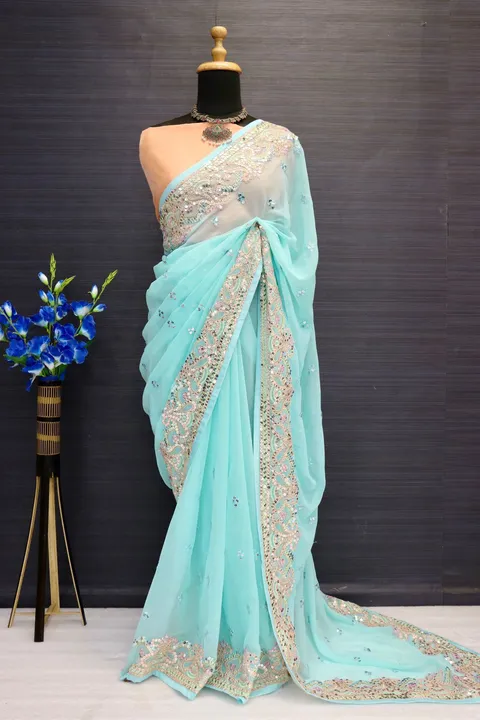 SUMMER WEDDING COLLECTION !!  *NAVYA*  DESCRIPTION -:   Slay these light weight sarees this summer a uploaded by Marwadi Businessmen on 4/29/2024