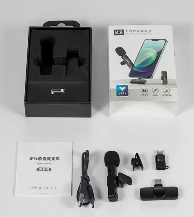 Post image I want 1000 pieces of K8 wireless mic at a total order value of 100000. Please send me price if you have this available.