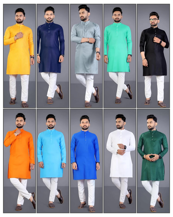 Post image Hey! Checkout my new product called
Men's wear Plane kurta .