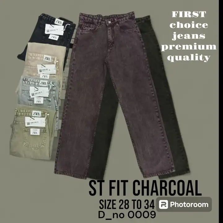 Streght fit wide leg charcoal  9321364686wholsale  uploaded by business on 4/29/2024