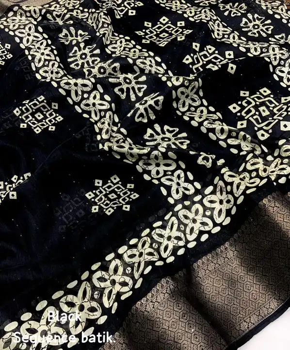 Batik print saree uploaded by business on 4/30/2024