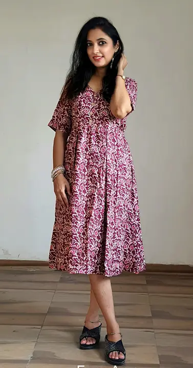 Premium Rayon Printed Aline Dress  uploaded by Vihu fashion on 4/30/2024