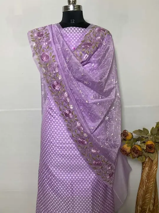 BANARASI ORGANZA EMBROIDERY 3 PIC SUIT  uploaded by business on 4/30/2024