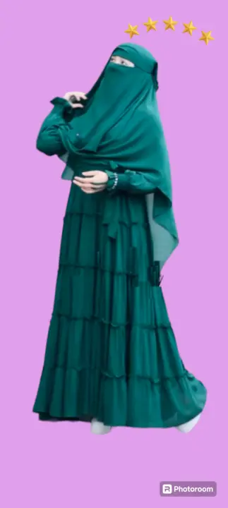 Burqua Abaya Hijab and Nose Piece Full set uploaded by Dazzling collection on 4/30/2024