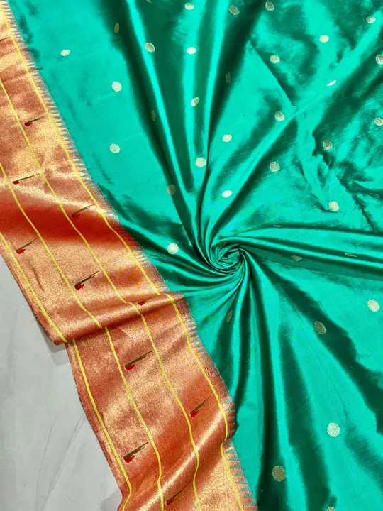 Pure silk Brocked  paithani  uploaded by SAMARTH PAITHANI WHAT'S UP 8087211077 on 4/30/2024