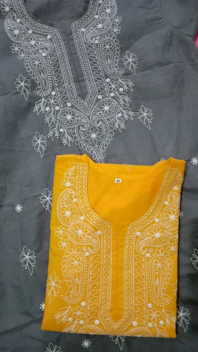 Chikan embroidery kurti  uploaded by Viprex Shirting  on 5/1/2024