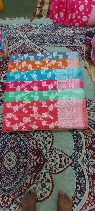 Banarasi cotton fabric saree  uploaded by business on 5/1/2024