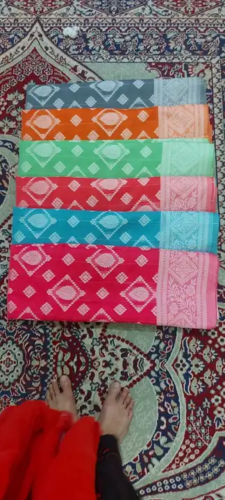 Banarasi cotton fabric saree  uploaded by Rhaman Silk sarees on 5/1/2024