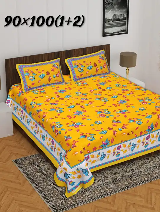 Double bed bedsheet  uploaded by The print house  on 5/1/2024