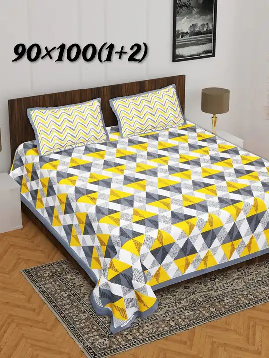 Cotton double bed bedsheet  uploaded by The print house  on 5/1/2024