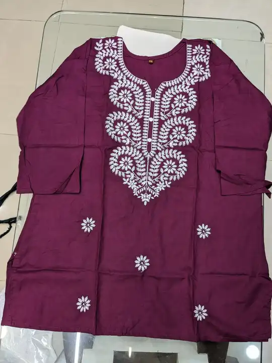 Short kurti with lakhnawi work  uploaded by business on 5/1/2024