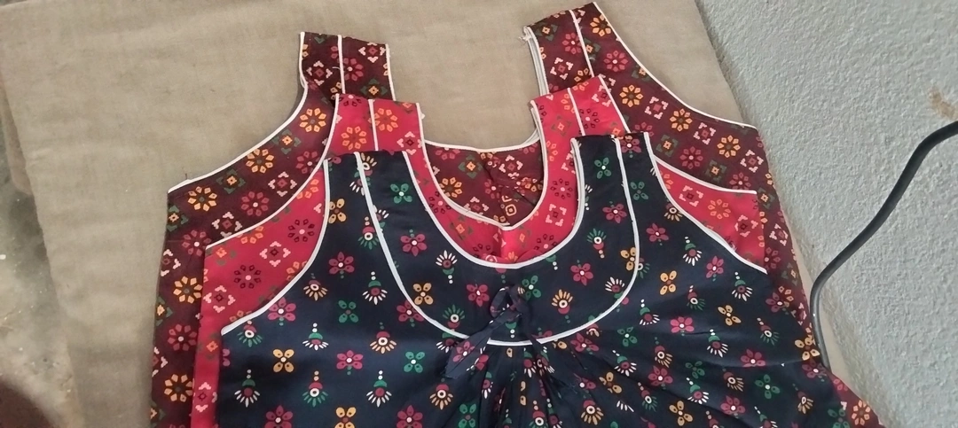 Gujari piping nighty pure cotton  uploaded by Puja Sharma enterprise on 5/2/2024