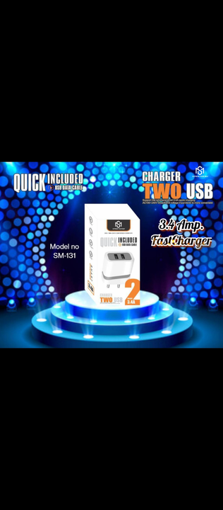 Post image Dubble usb charger at best price only on 75 rupees with 1 year warranty
