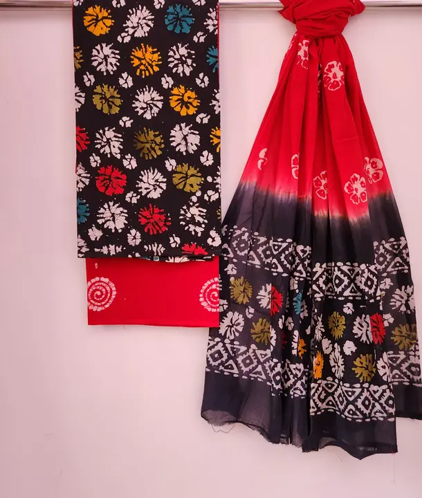 Cotton suit's with cotton dupatta  uploaded by Mohit hand Prints on 5/3/2024