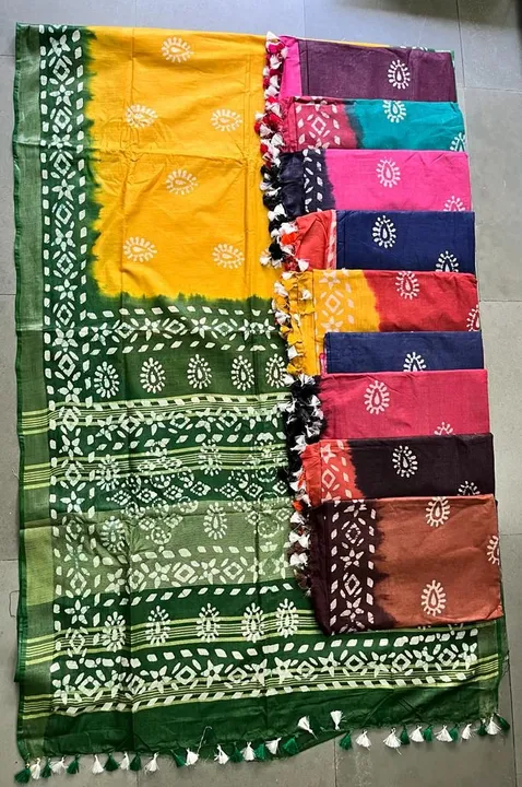 #lilen batik print sarees  uploaded by business on 5/3/2024