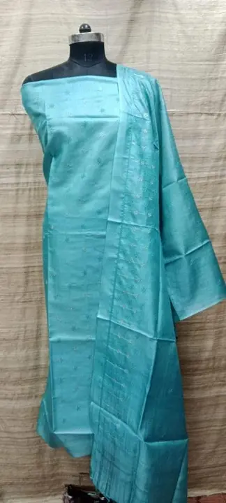 Semi modal silk dress material  uploaded by WeaveMe India on 5/3/2024