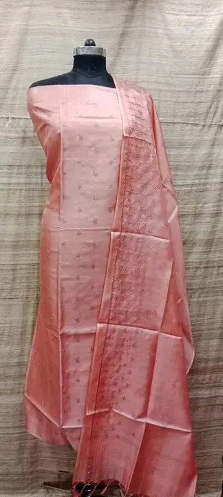 Semi modal silk dress material  uploaded by WeaveMe India on 5/3/2024