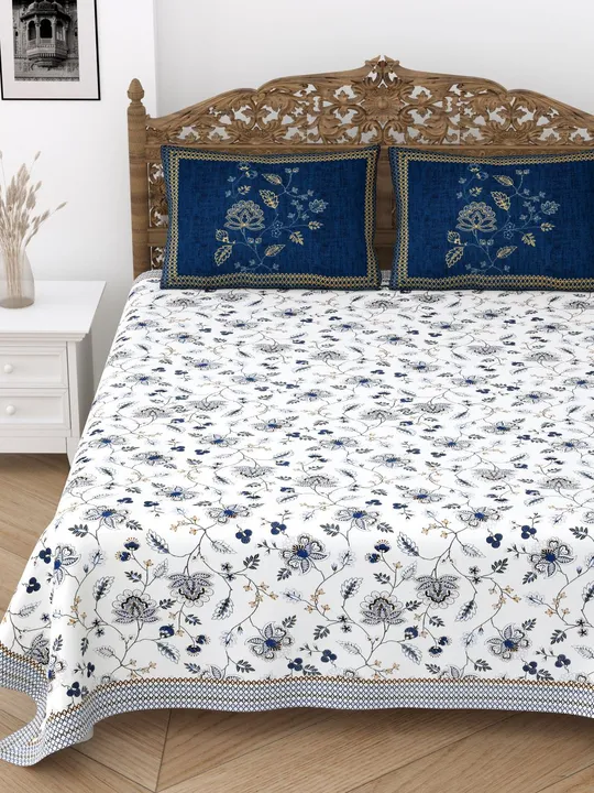 Cotton Double bedsheets  uploaded by Indiana Creations  on 5/4/2024