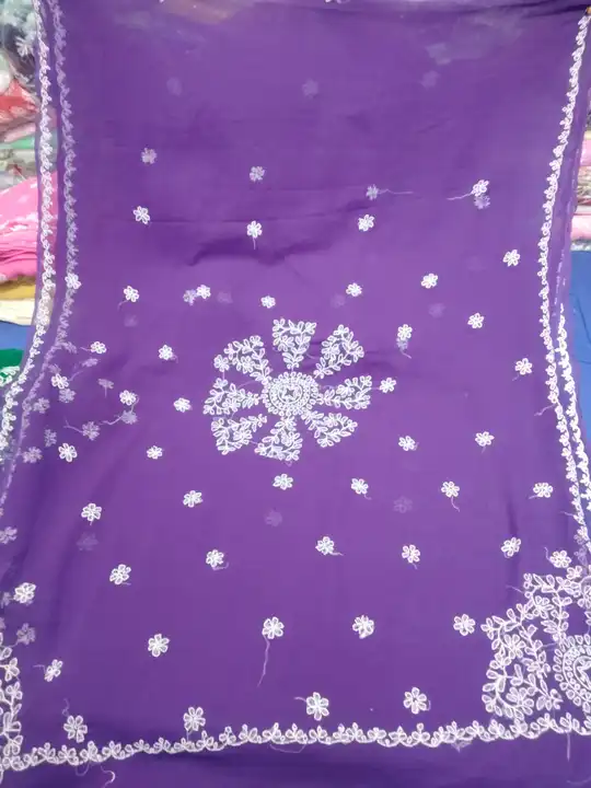 Saree uploaded by Lcf crafts (lucknow Chikan factory) on 5/4/2024