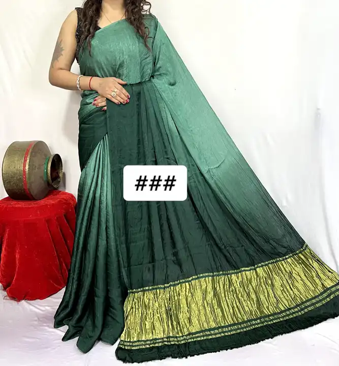MODAL SILK 3D SHADED SAREE WITH TCU PALLU uploaded by ICON DRESSES on 5/4/2024