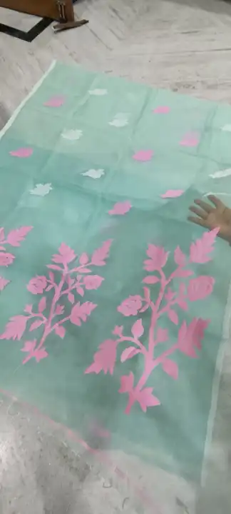 Exclusive Primium Hand Weaving Golap Mosline Banarashi Sharee uploaded by Maa Kali Sharee Center on 5/5/2024