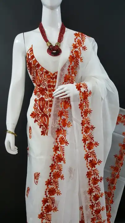 Kota doria aari work suit  uploaded by Handloom fabric on 5/5/2024