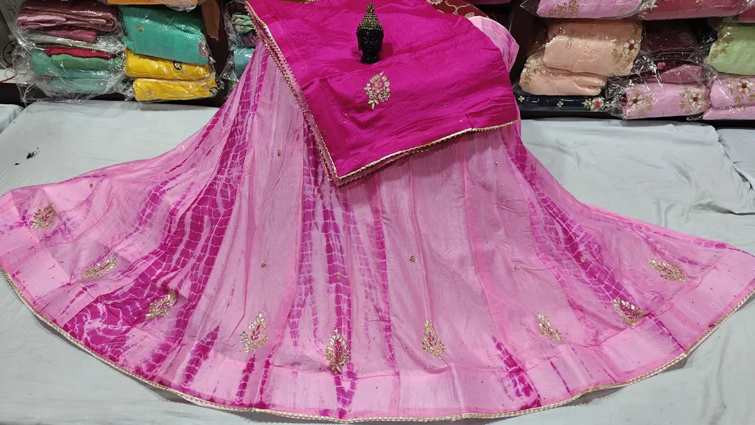 9983344462. Sale sale 
Beautiful Lehengas*

For This Wedding Season

Designer product

Pure D chinon uploaded by Gotapatti manufacturer on 5/5/2024