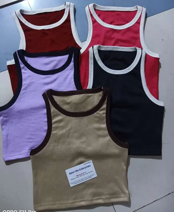Imported rib cotton fabric tank top  uploaded by Dolce Vita enterprises  on 5/6/2024