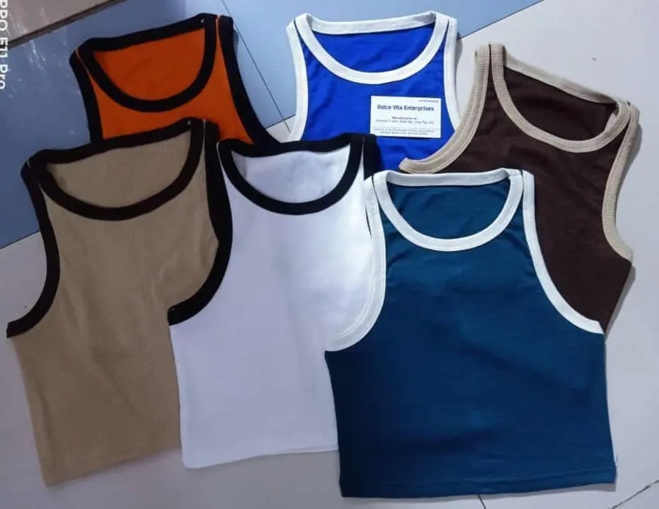 Imported rib cotton fabric tank top  uploaded by Dolce Vita enterprises  on 5/6/2024