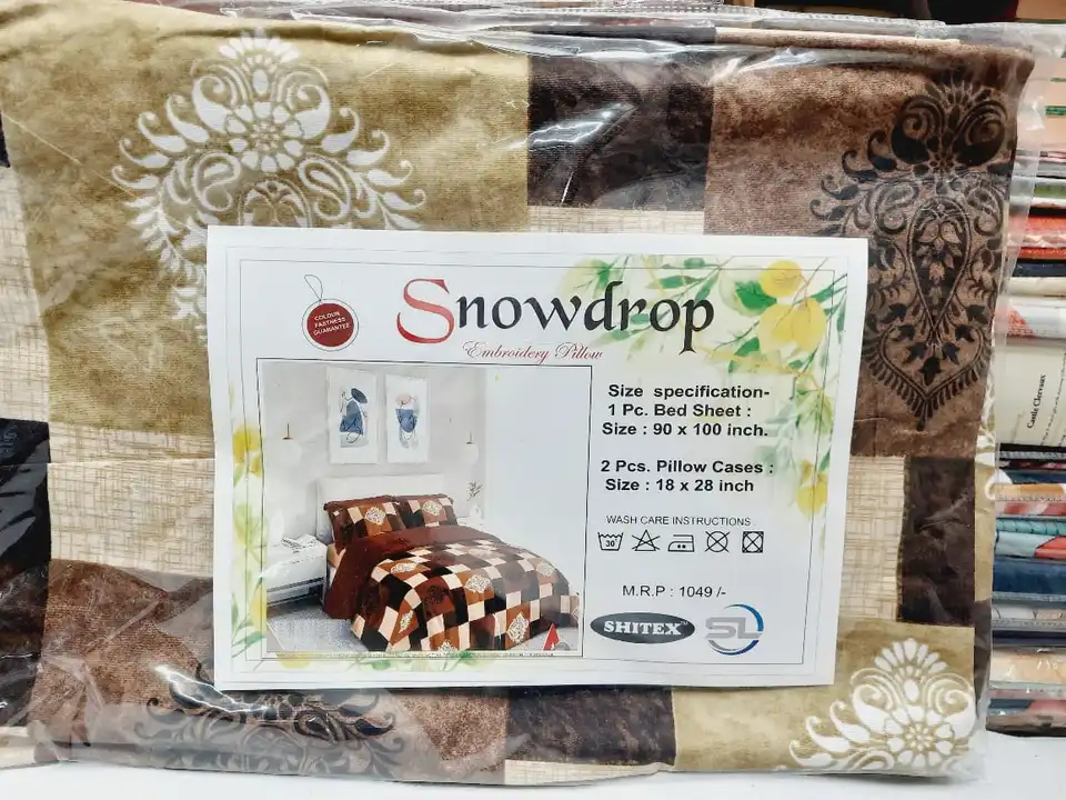 Double bedsheet with pillow covers  uploaded by business on 5/6/2024