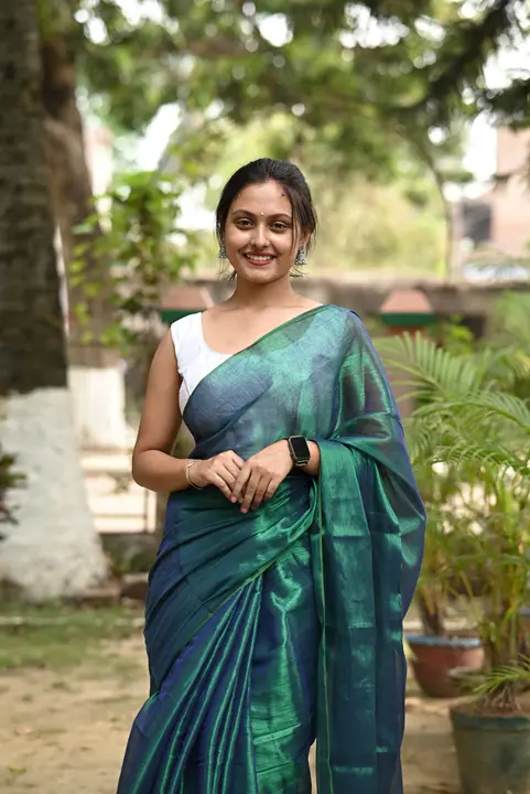 Tissue Cotton Saree uploaded by business on 5/6/2024