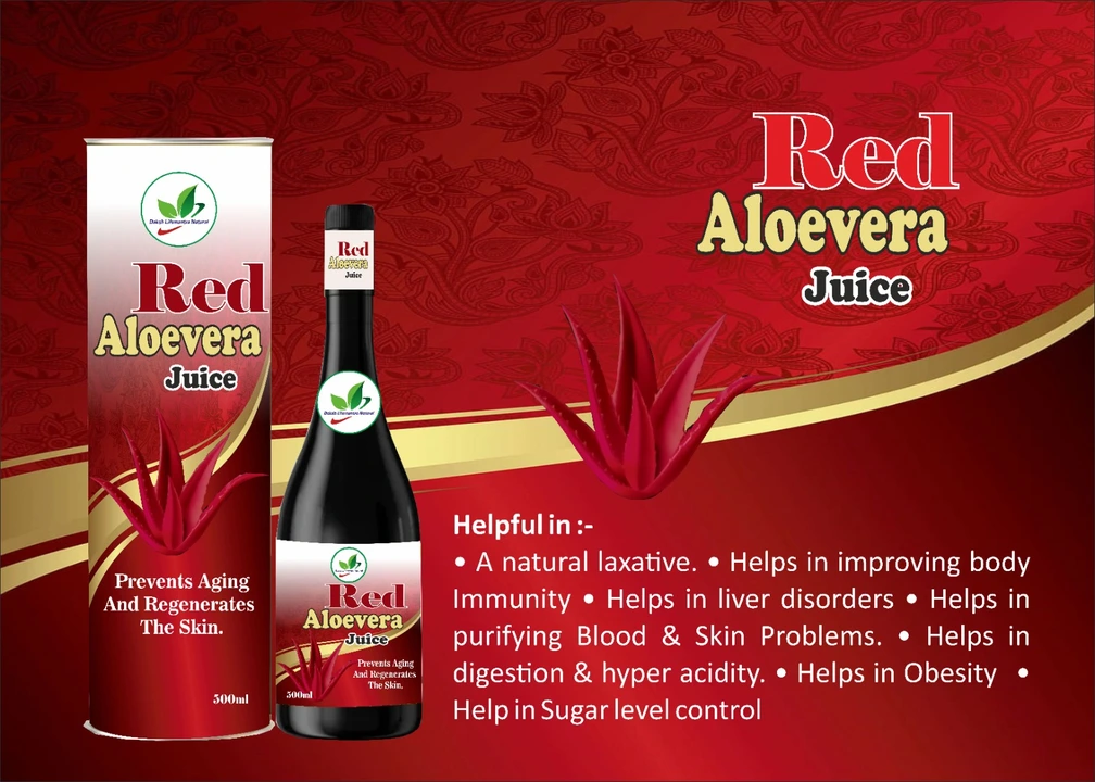 Red aloevera juice  uploaded by Daksh lifemantra natural on 5/7/2024