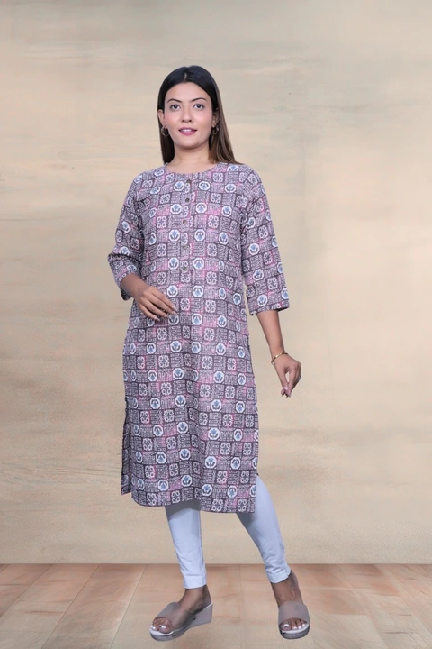 Designer Poly Cotton Straight kurti uploaded by 7 Flowers on 5/7/2024