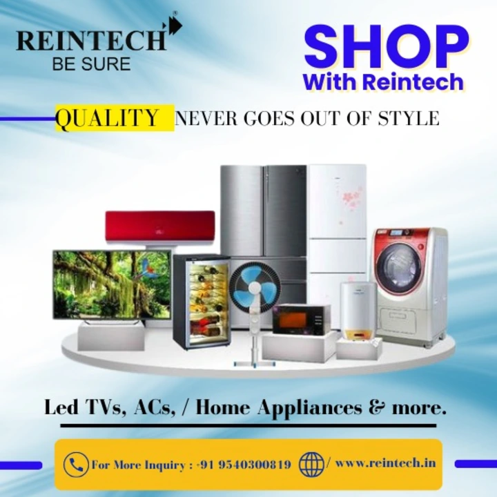 Post image Ready for a shopping experience like no other? 🙌🏼 Reintech offers top-notch quality and timeless style, perfect for Electronics Appliances! 

👉reintech.in 
#Reintech #QualityShopping #Electronics #manufacturing #TimelessStyle #SummerSale #ShopNow #MIvsSRH