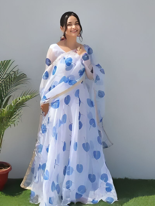 Attractive Georgette Gowns With Dupatta uploaded by ABiS Enterprises on 5/8/2024