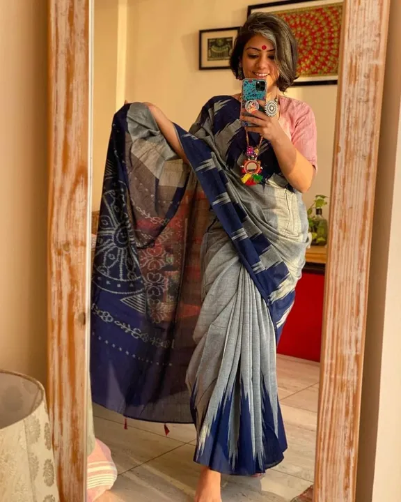 New Pure Cotton Saree uploaded by business on 5/8/2024