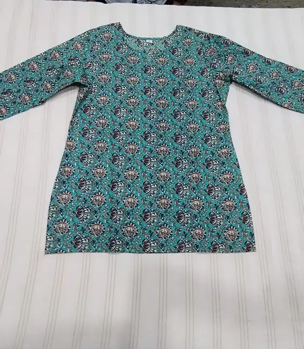 Pure cotton Export quality Short kurti   uploaded by business on 5/9/2024