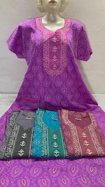 Long  embroidery  uploaded by Deepak garments on 5/9/2024