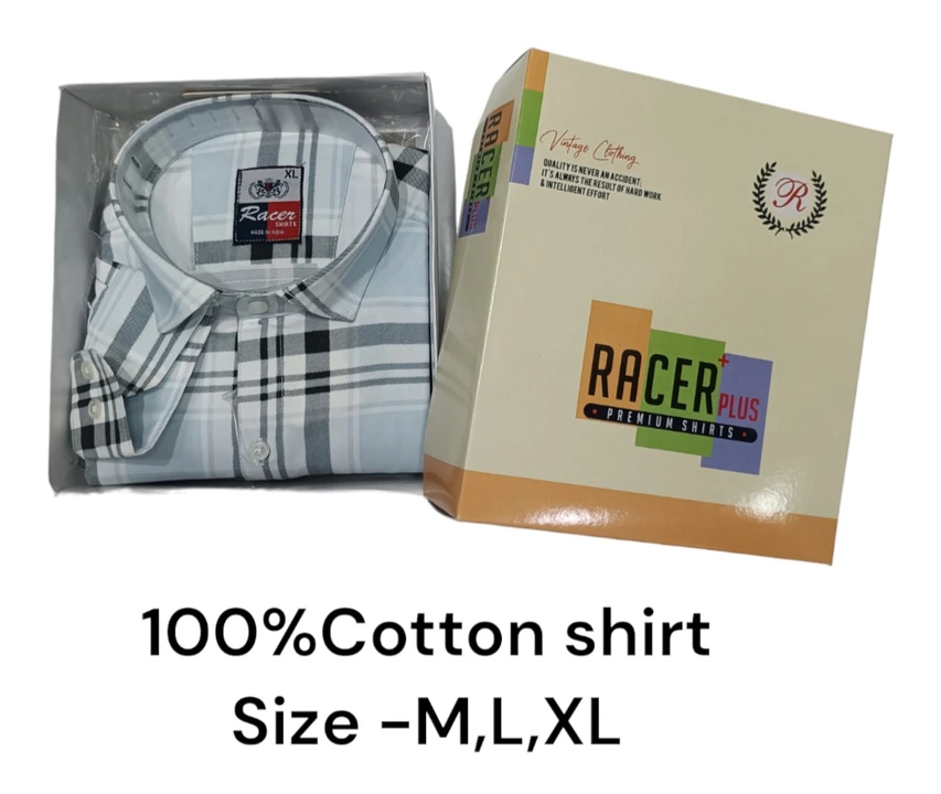 Men box pack 100% Cotton check shirt  uploaded by business on 5/10/2024