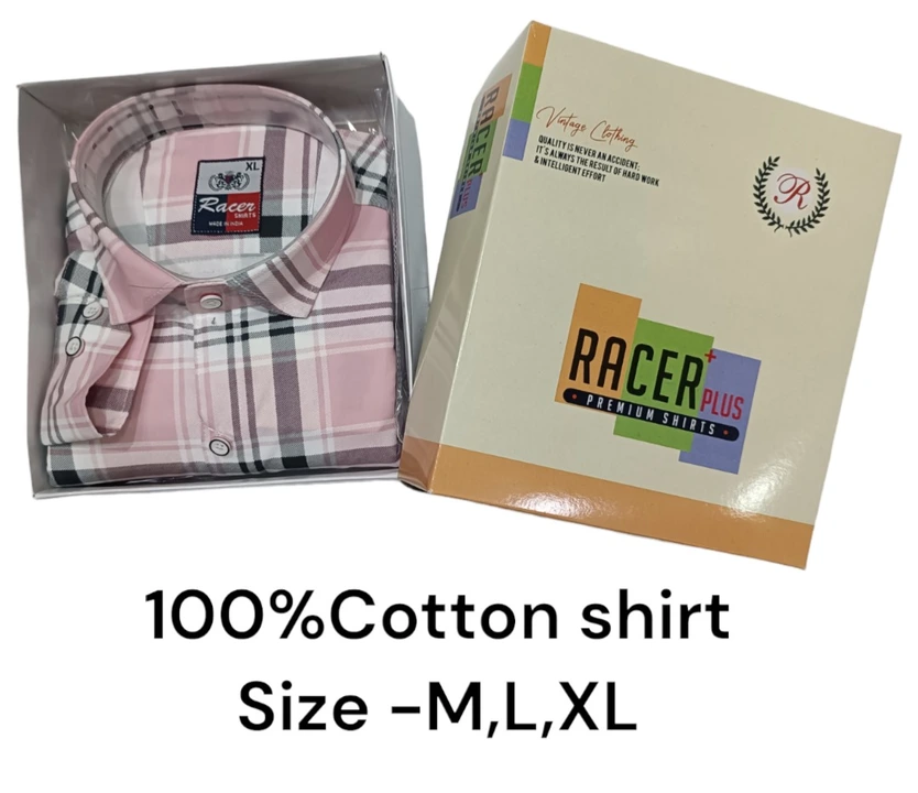 Men box pack 100% Cotton check shirt  uploaded by business on 5/10/2024